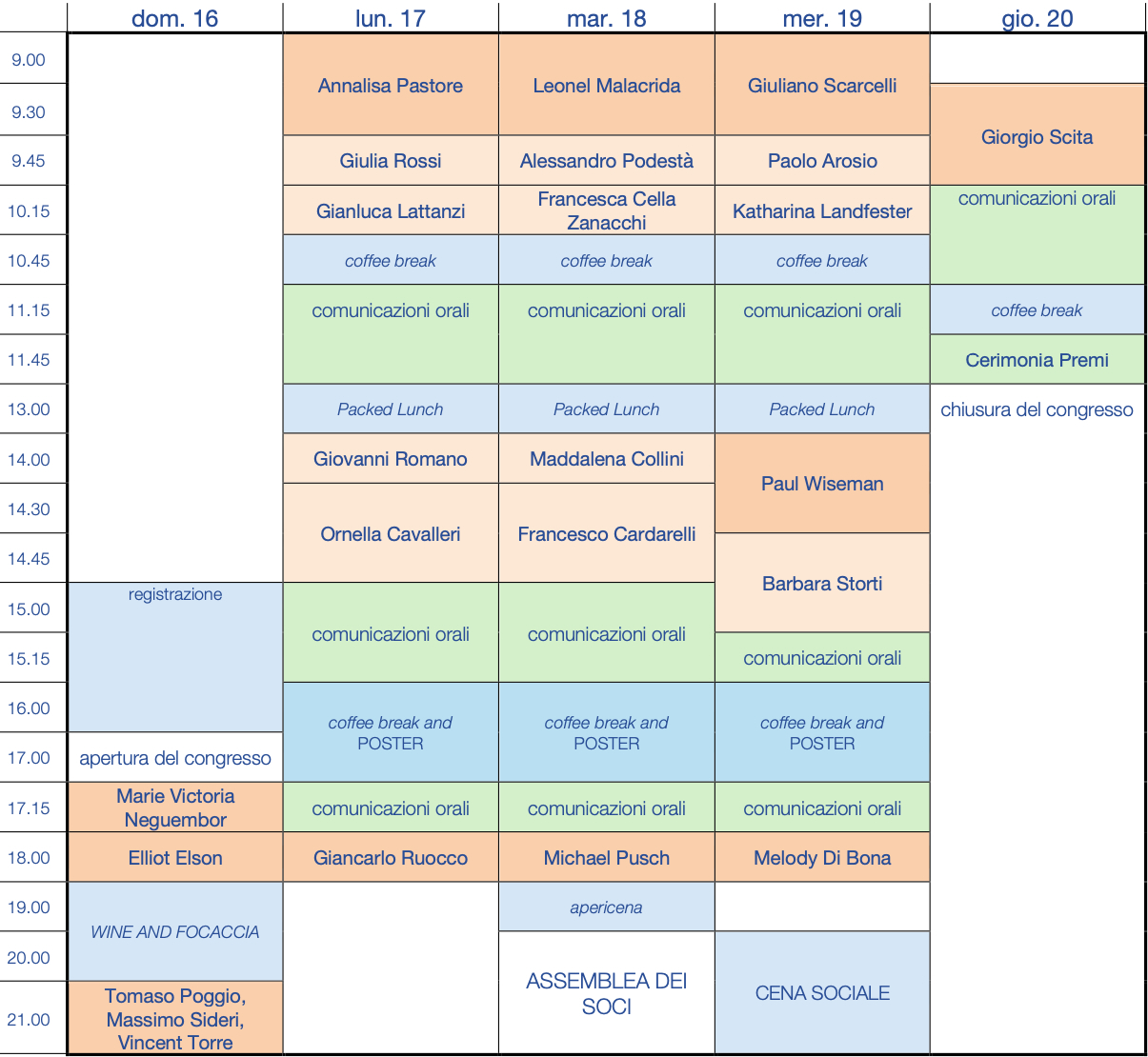 Program at Glance